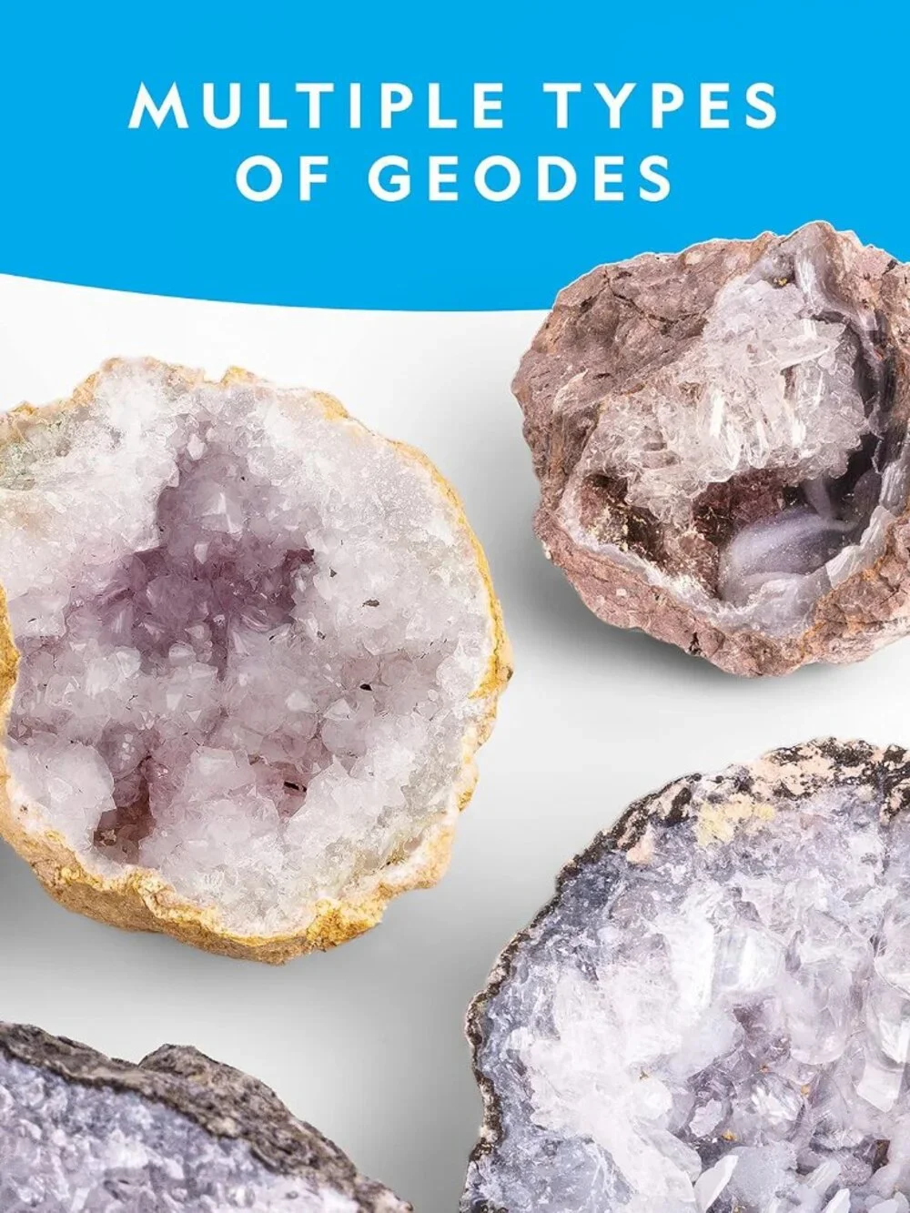 New National Geographic Break Open 10 Geodes Science Stem Kit Birthday Gift Geol